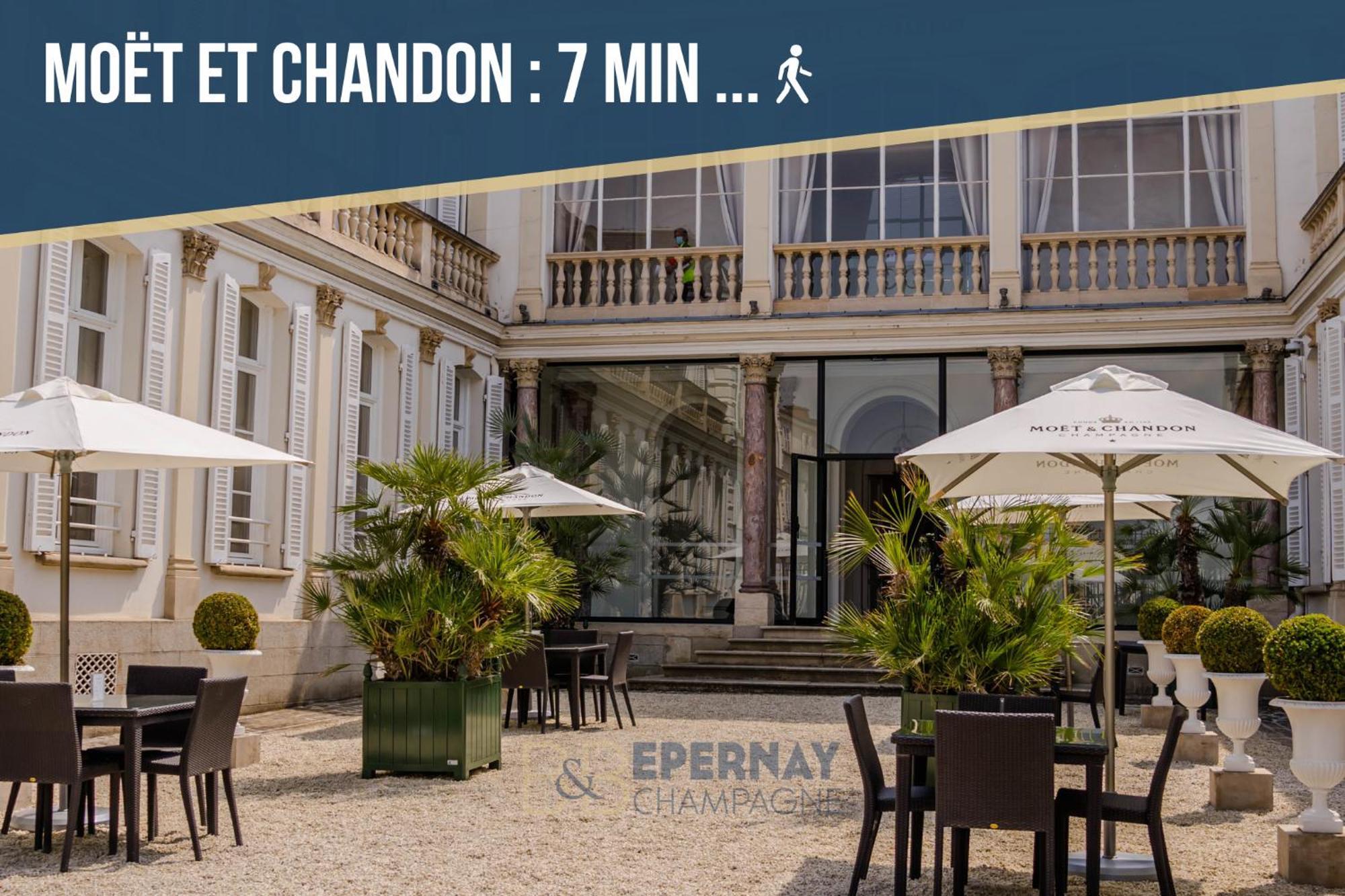 BNB EPERNAY Terrasse 86 - Terrasse privée Vue sur le Vignoble Esterno foto